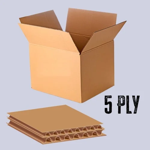 Buy 5 ply corrugated cardboard box for packaging from sharda packaging corrugated box manufacturer from meerut uttarpradesh